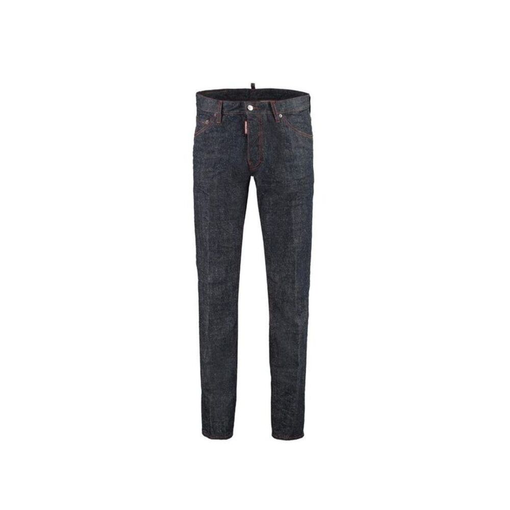 Dsquared² Cotton Skinny Jeans Men Blue Bottoms